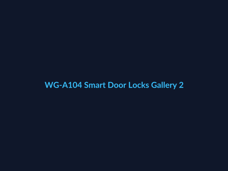 WG-A104 Smart Door Locks Gallery 2
