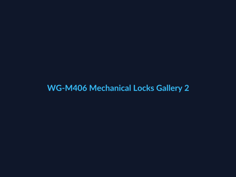 WG-M406 Mechanical Locks Gallery 2