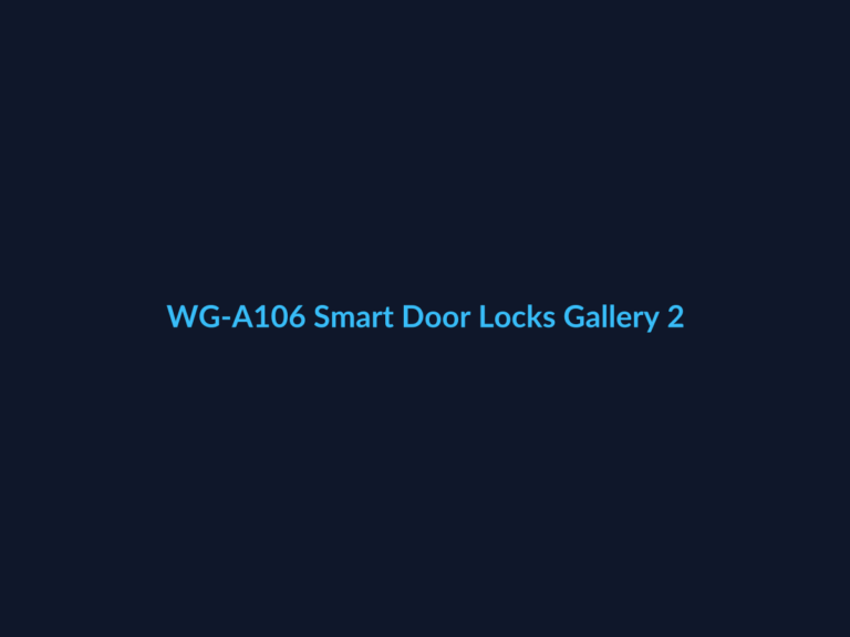 WG-A106 Smart Door Locks Gallery 2